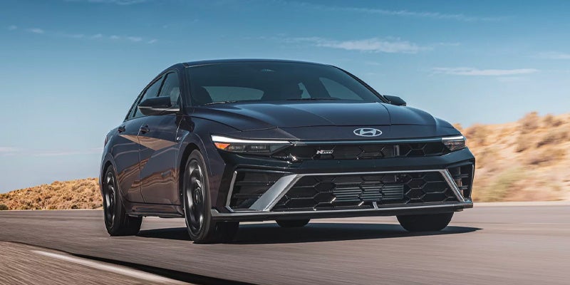 view of the hyundai elantra