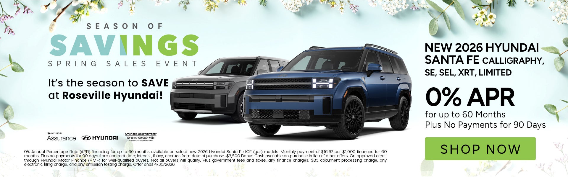 0% APR for up to 60 Months Plus No Payments for 90 Days