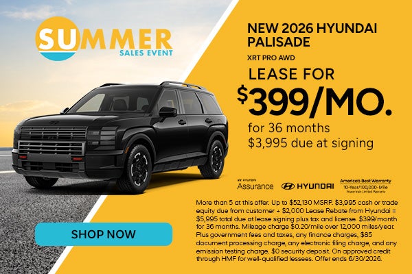 Lease for $399/month for 36 months
$3,995 due at signing