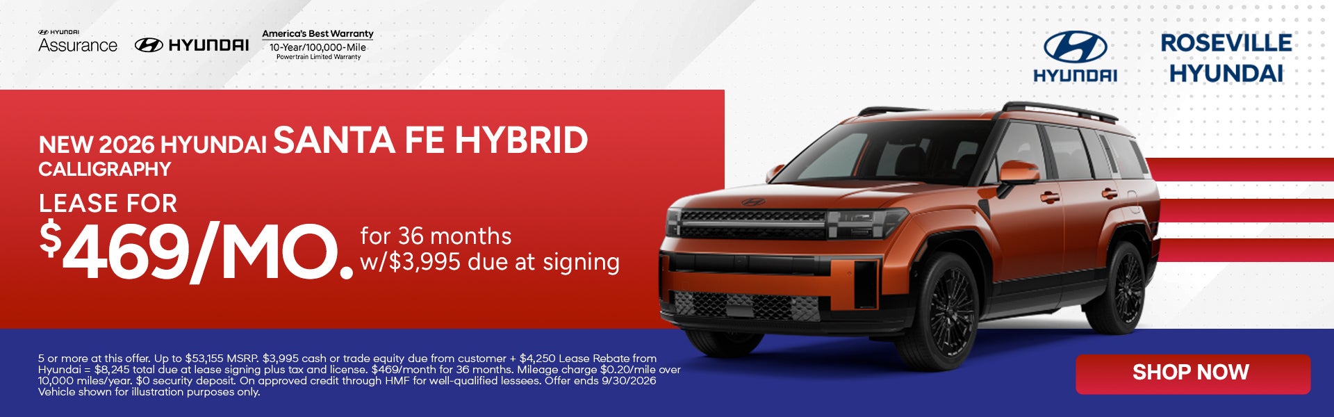 Lease for $469/month for 36 months $3,995 due at signing