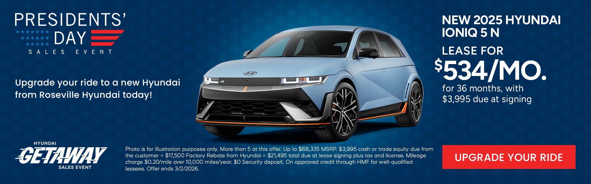 Lease for $534/month for 36 months $3,995 due at signing